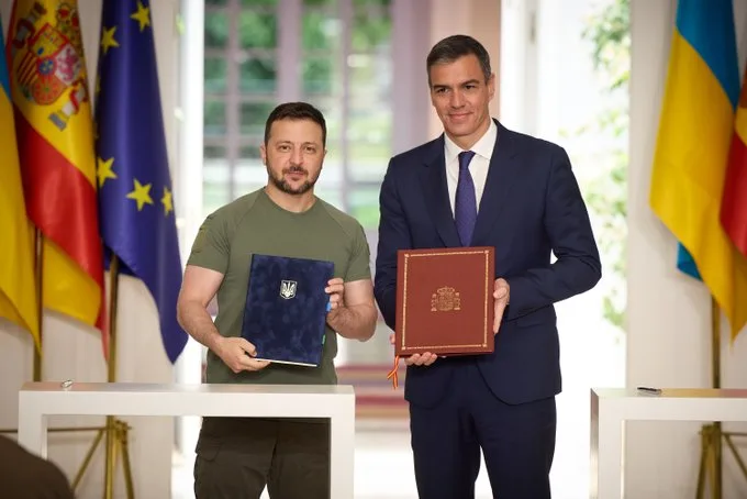 Pedro Sanchez Zelensky Spain Ukraine agreement