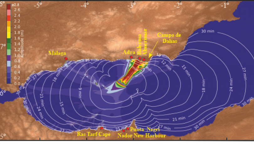 Spain threat Tsunamis Mediterranean sea